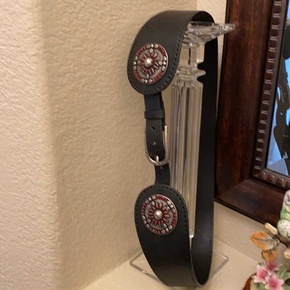 Albatross Italy leather boho belt Large 39”